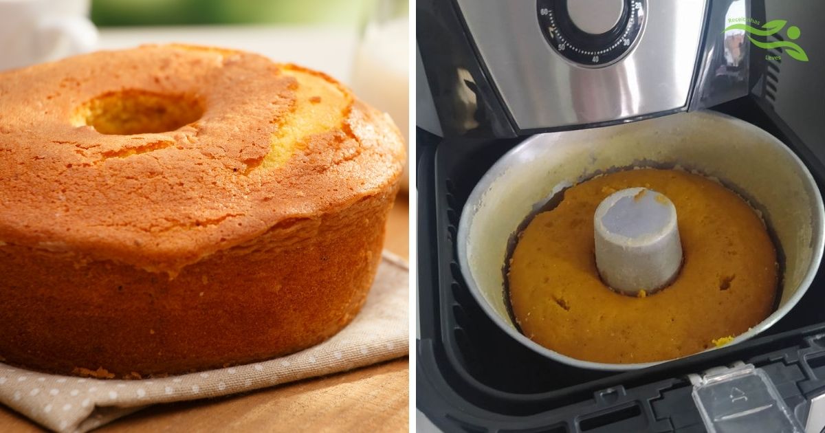 Bolo de Laranja Fit na Airfryer